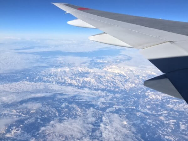 北海道への飛行機から、そしてルスツリゾートの天気